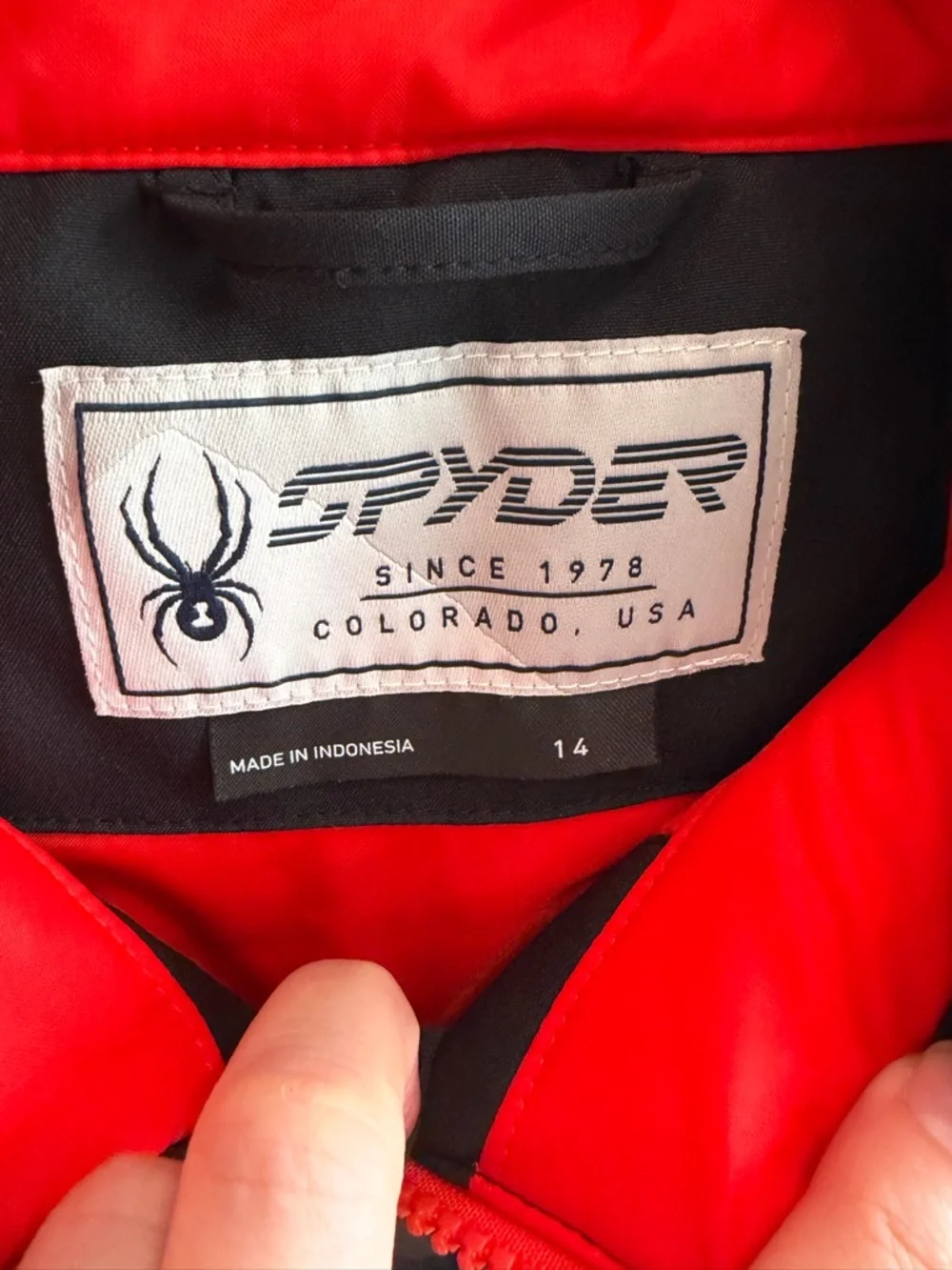 Spyder Boys Leader Jacket, Black Combo, 14